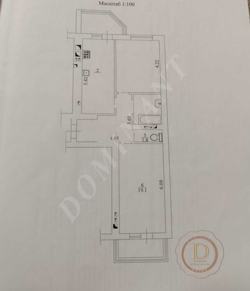 Продажа 2-комнатной квартиры 73 м², Бышевская ул., 7