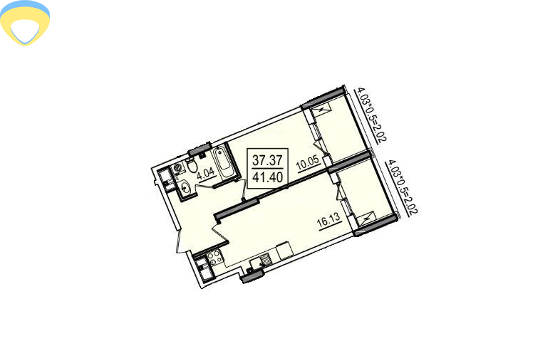 Продажа 1-комнатной квартиры 42 м², Дача Ковалевского ул.