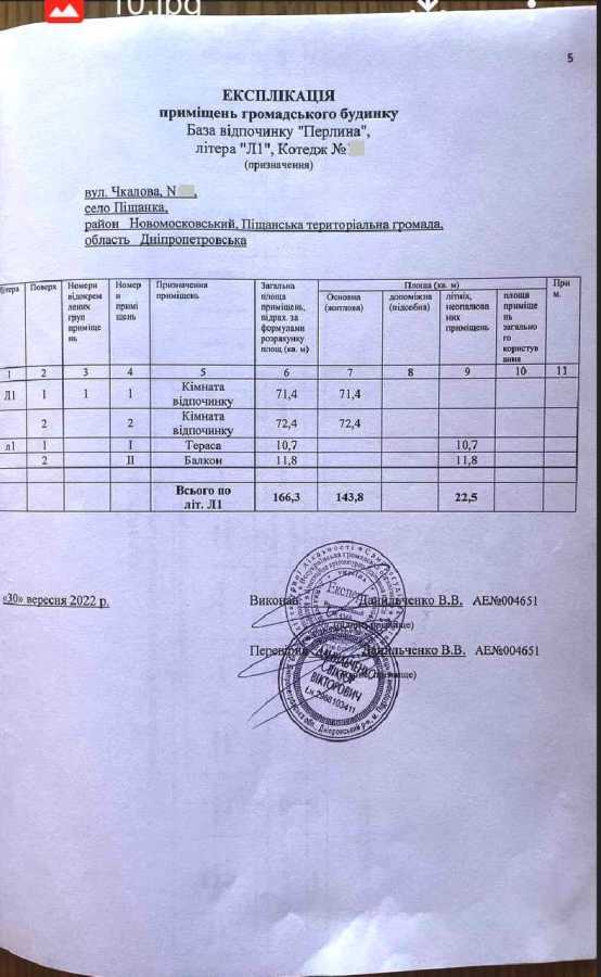Продаж котеджу 166 м², Чкалова, 36