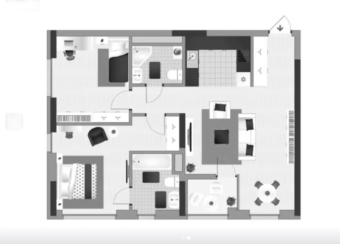 Продажа 2-комнатной квартиры 74.4 м², Заречная ул., 6