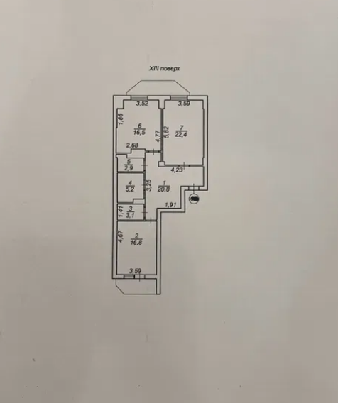 Продажа 2-комнатной квартиры 91 м², Малиновского Маршала ул.