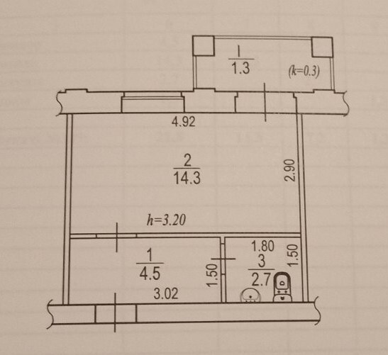 Продажа смарт квартиры 23 м², вільного козацтва