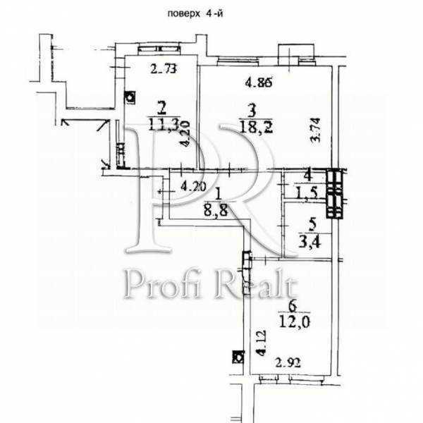 Продажа 2-комнатной квартиры 58 м², Днепроводская ул., 1А