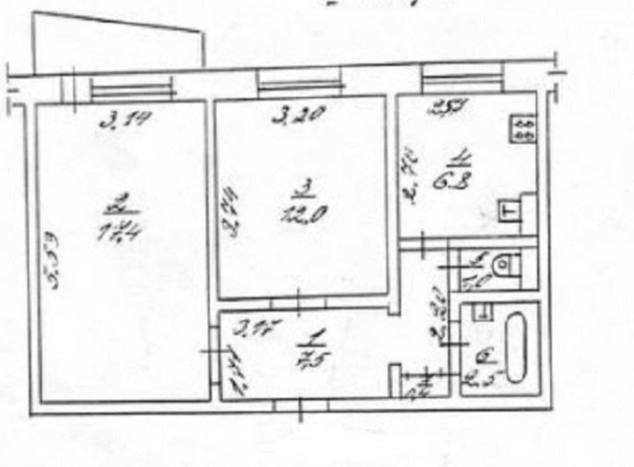 Продажа 2-комнатной квартиры 46 м², Инглези ул.