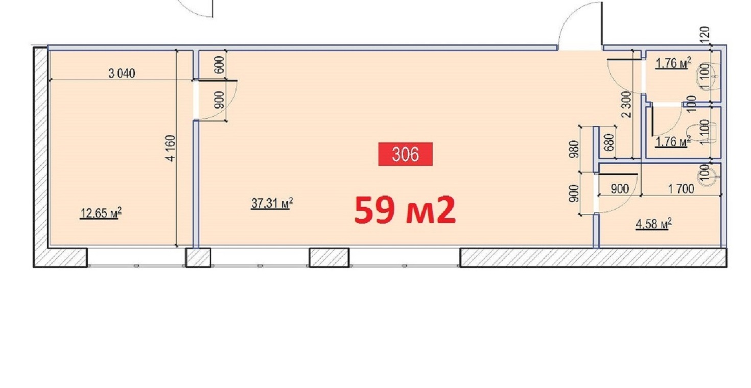 Оренда офісу 59 м², Глибочицька вул.