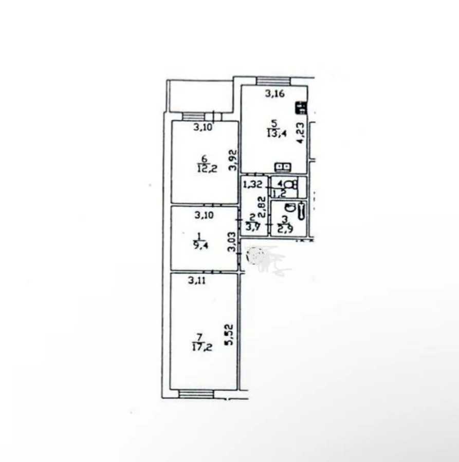 Аренда 2-комнатной квартиры 62 м², Бакинская ул., 37Г