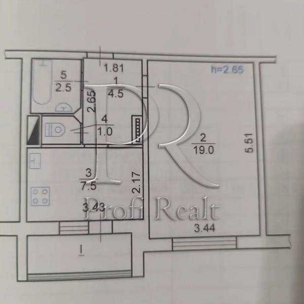 Продажа 1-комнатной квартиры 38 м², Булгакова ул., 2А