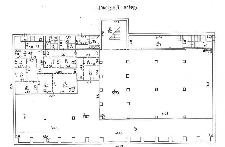 Аренда офиса 2887 м², Святослава Храброго ул.