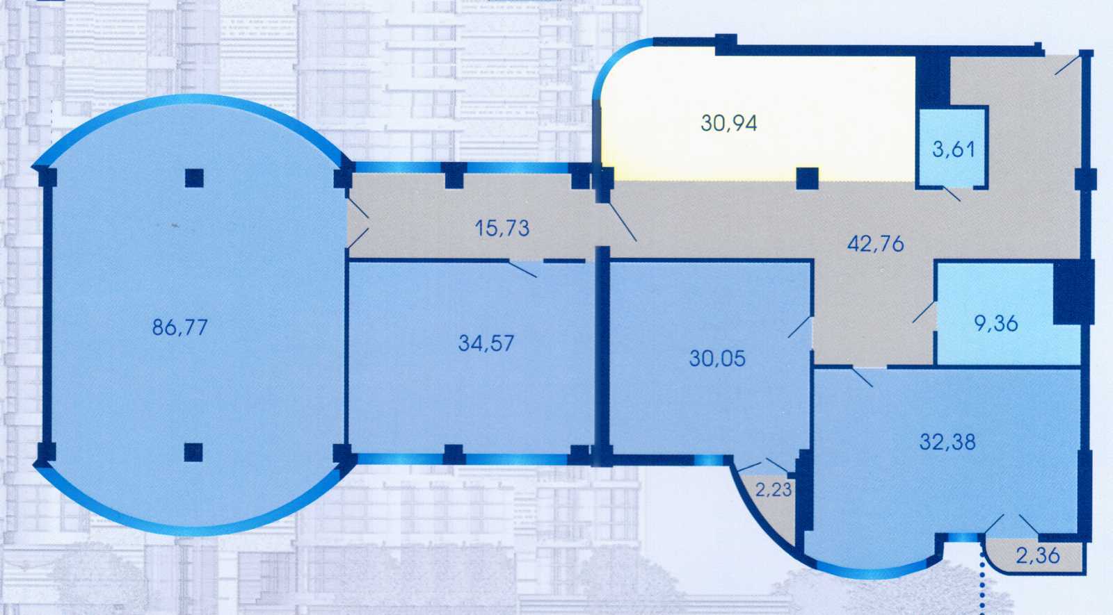 Аренда 4-комнатной квартиры 288 м², Зверинецкая ул., 59