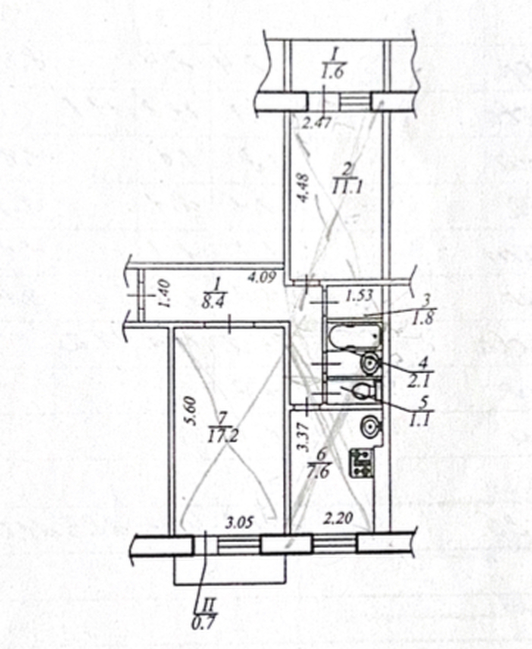 Продажа 2-комнатной квартиры 52 м², Любарского ул., 84А