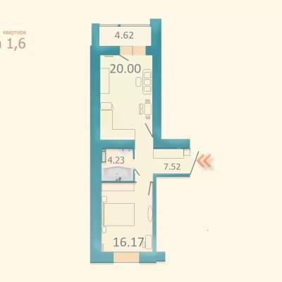 Оренда 2-кімнатної квартири 54 м², Гарматна вул., 38Б