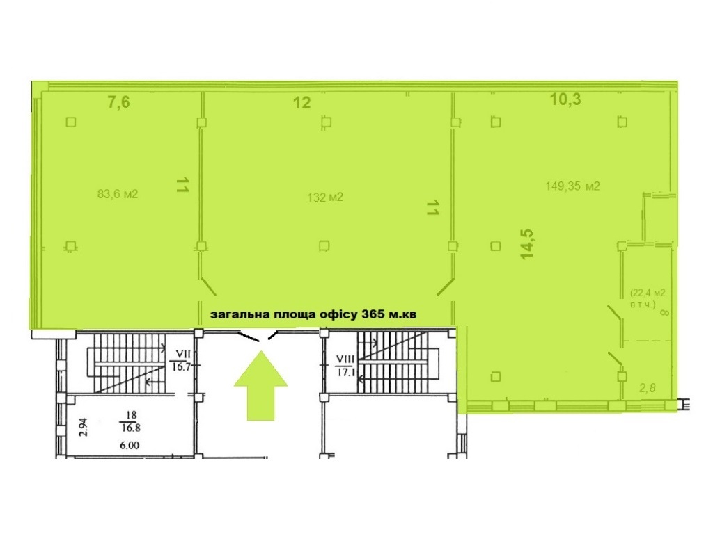 Аренда офиса 365 м², Новоконстантиновская ул., 18