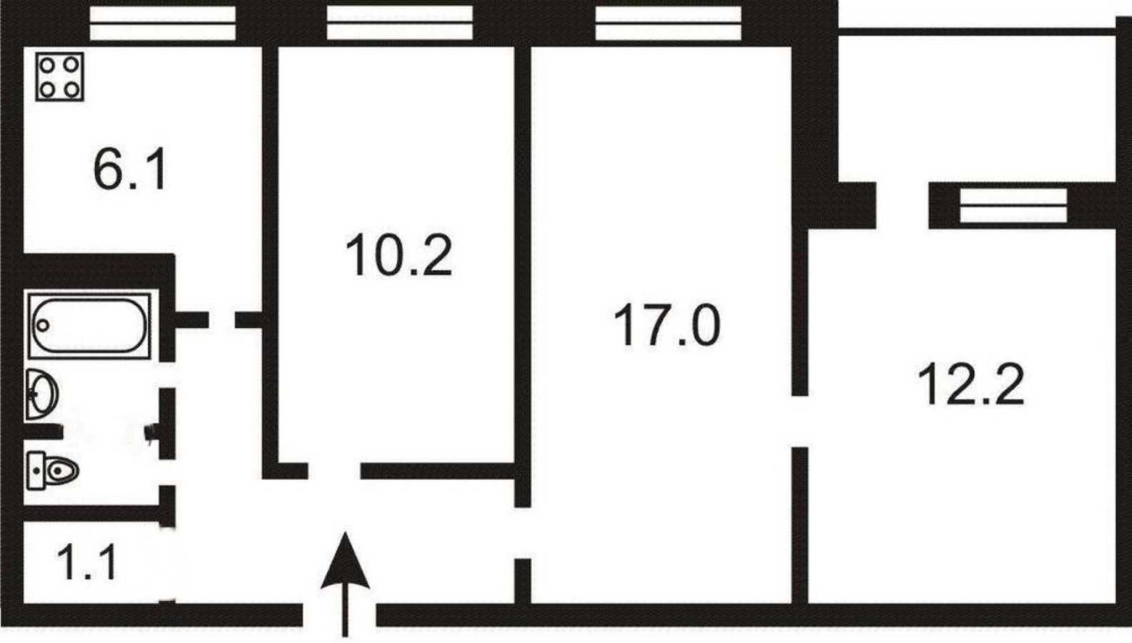 Продажа 3-комнатной квартиры 56 м², Миропольская ул., 3