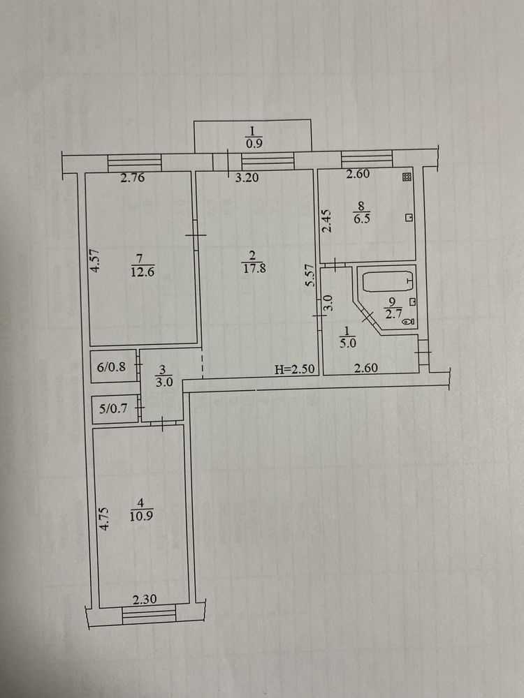 Аренда 2-комнатной квартиры 61 м², Михаила Донца ул., Ломоносова, 4