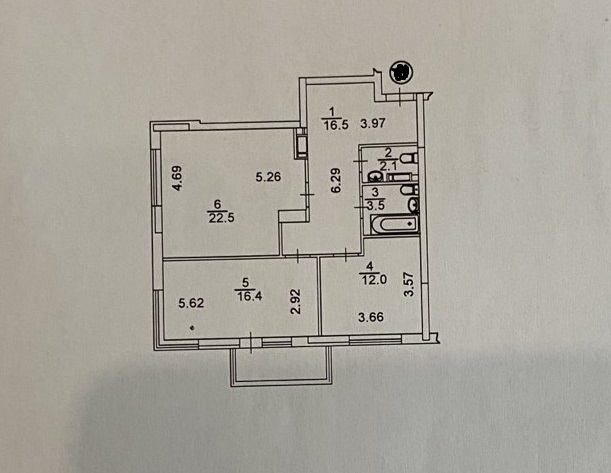 Продажа 2-комнатной квартиры 77 м², Елены Пчилки ул., 3В