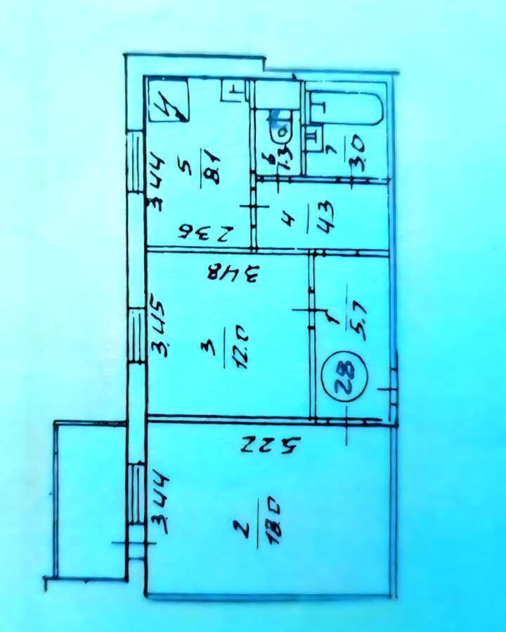 Аренда 2-комнатной квартиры 58 м², Петра Григоренко просп., 9