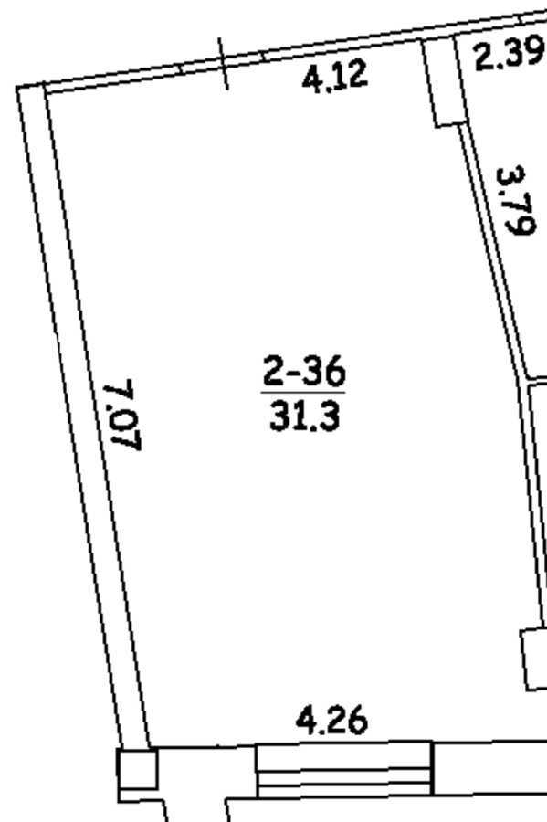 Аренда офиса 31 м², Харьковская пл.