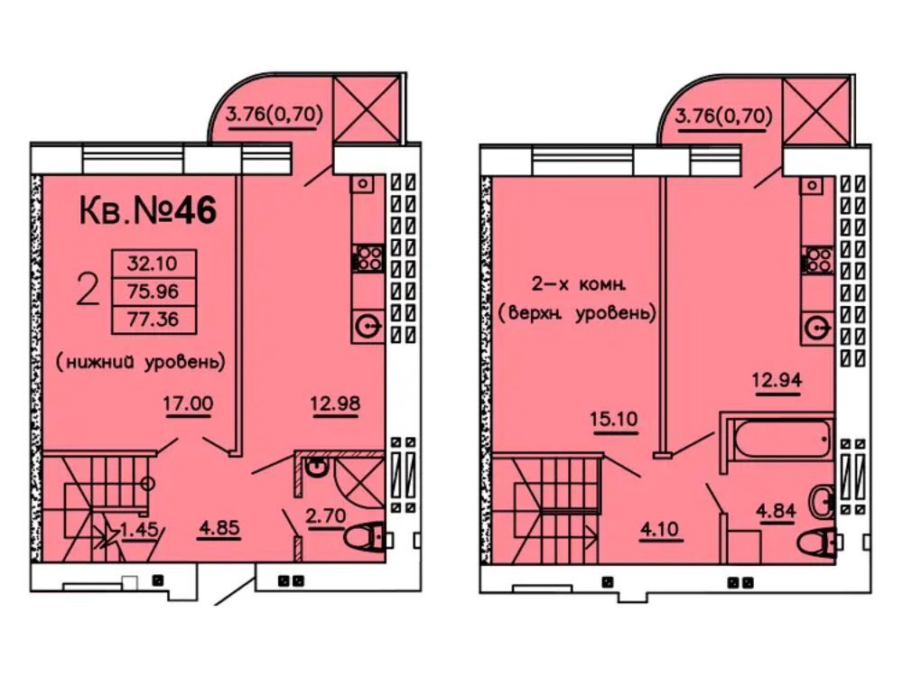 Продажа 3-комнатной квартиры 80.5 м², Семена Палия ул., 22А