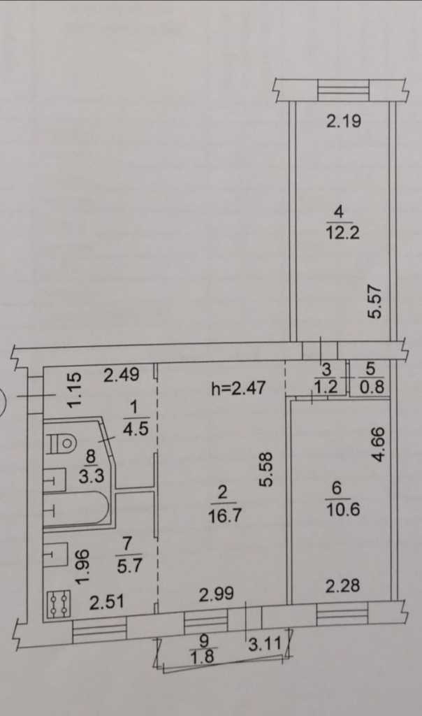 Продажа 3-комнатной квартиры 56.8 м², Червонопільська, 16