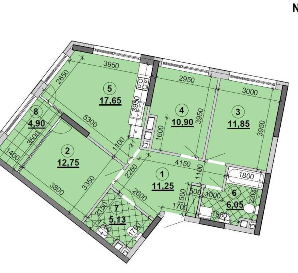 Продаж 3-кімнатної квартири 83 м², Дніпровська наб.
