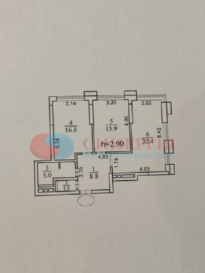 Оренда 3-кімнатної квартири 82 м², Бульварно-Кудрявська вул., 17