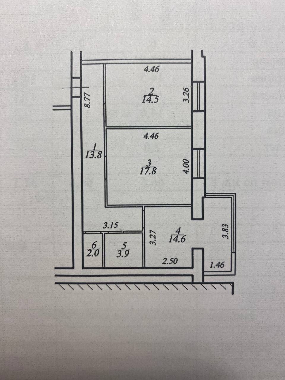 Продажа 2-комнатной квартиры 66 м², Запорожское шоссе