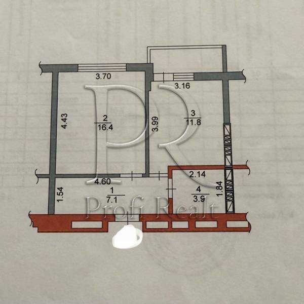 Продаж 1-кімнатної квартири 43 м², Метрологічна вул., 60