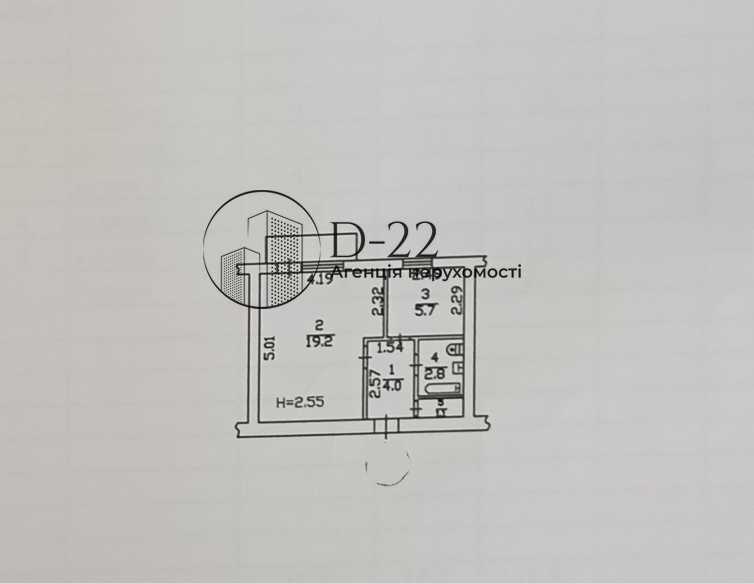 Продажа 1-комнатной квартиры 35.2 м², Евгения Харченко ул., 43