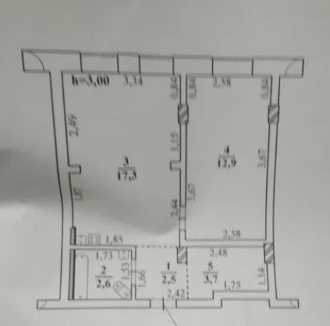 Продажа 1-комнатной квартиры 40 м², Генерала Бочарова ул.
