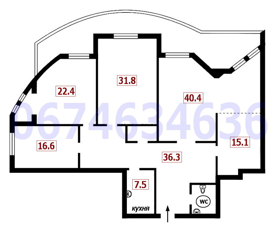 Аренда офиса 180 м², Шота Руставели ул., 44