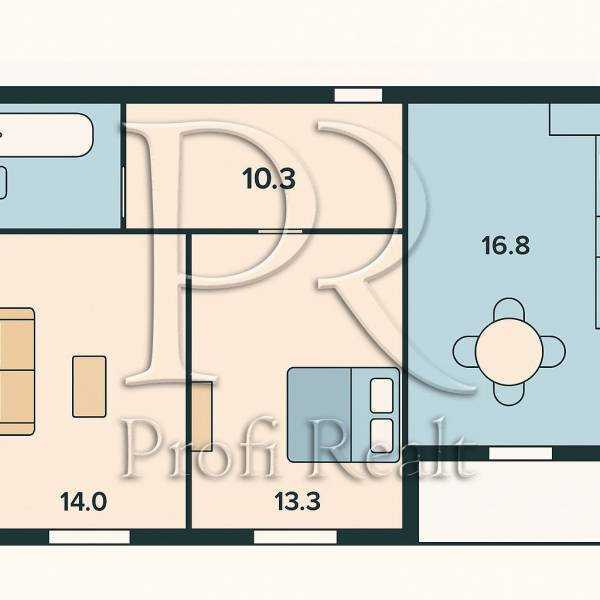 Продажа 2-комнатной квартиры 62 м², Ревуцкого ул., 40Б