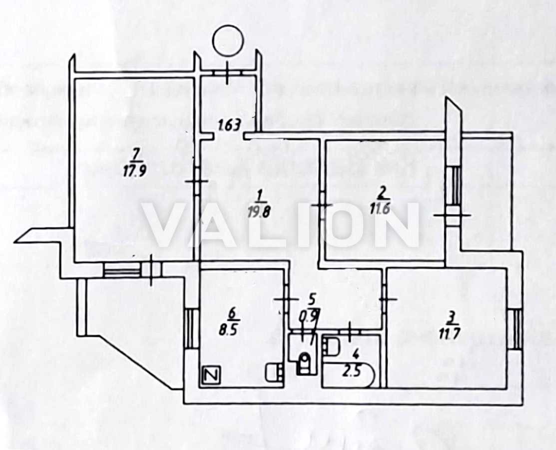 Продажа 3-комнатной квартиры 85 м², Подлесная ул., 6