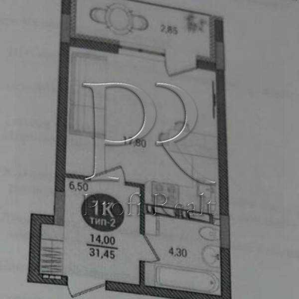 Продаж 1-кімнатної квартири 32 м², Оноре де Бальзака вул., 40/11