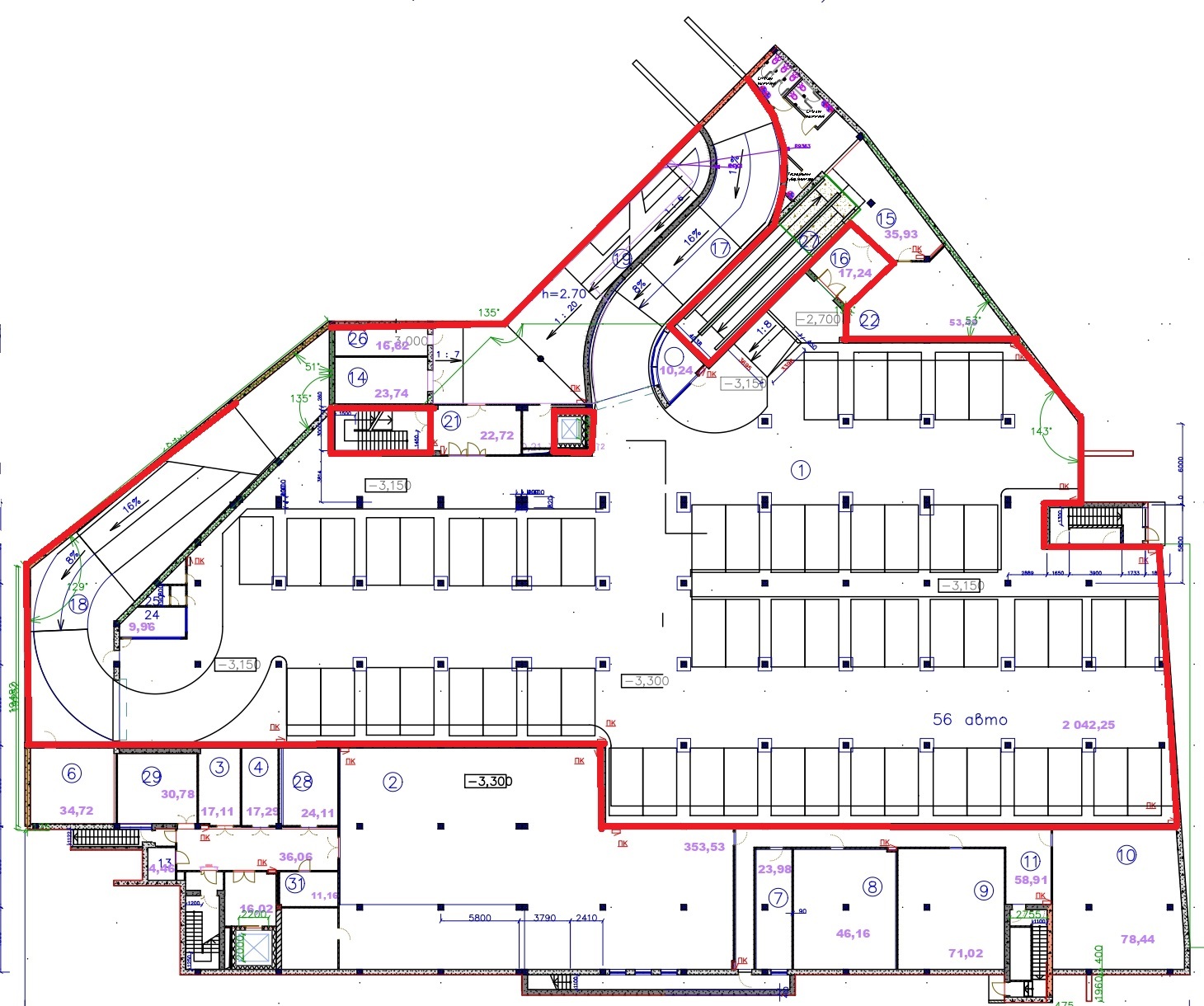 Оренда приміщення вільного призначення 2577 м², Київський Шлях вул., 2/14