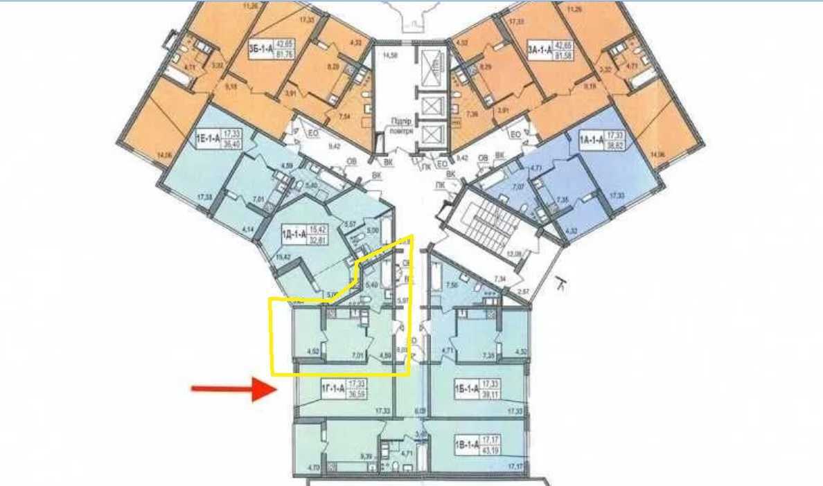 Продажа 1-комнатной квартиры 36.6 м², ЖК на ул. Милославская, 18, ДОМ 1