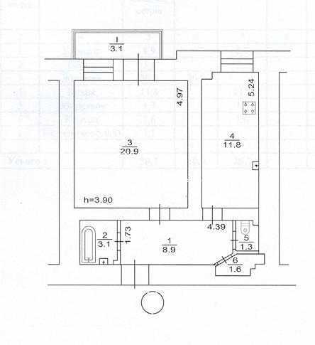 Продажа 1-комнатной квартиры 50.7 м², Николая Кибальчича ул., Лисенка вулиця, 1