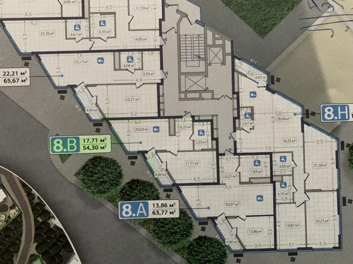 Продажа 1-комнатной квартиры 54.3 м², Осокорская ул.