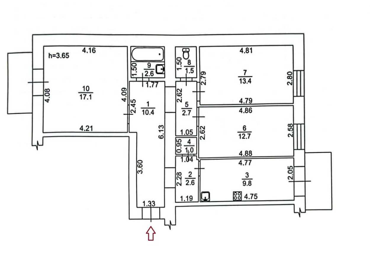 Продажа 3-комнатной квартиры 76 м², Ивана Мазепы ул., 12