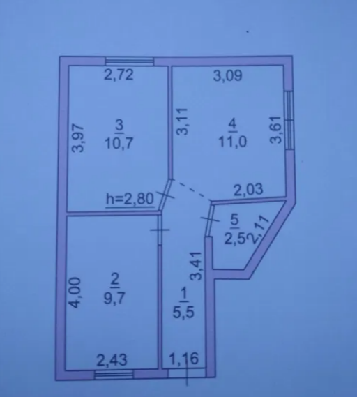 Продажа 2-комнатной квартиры 38 м², Комитетская ул.