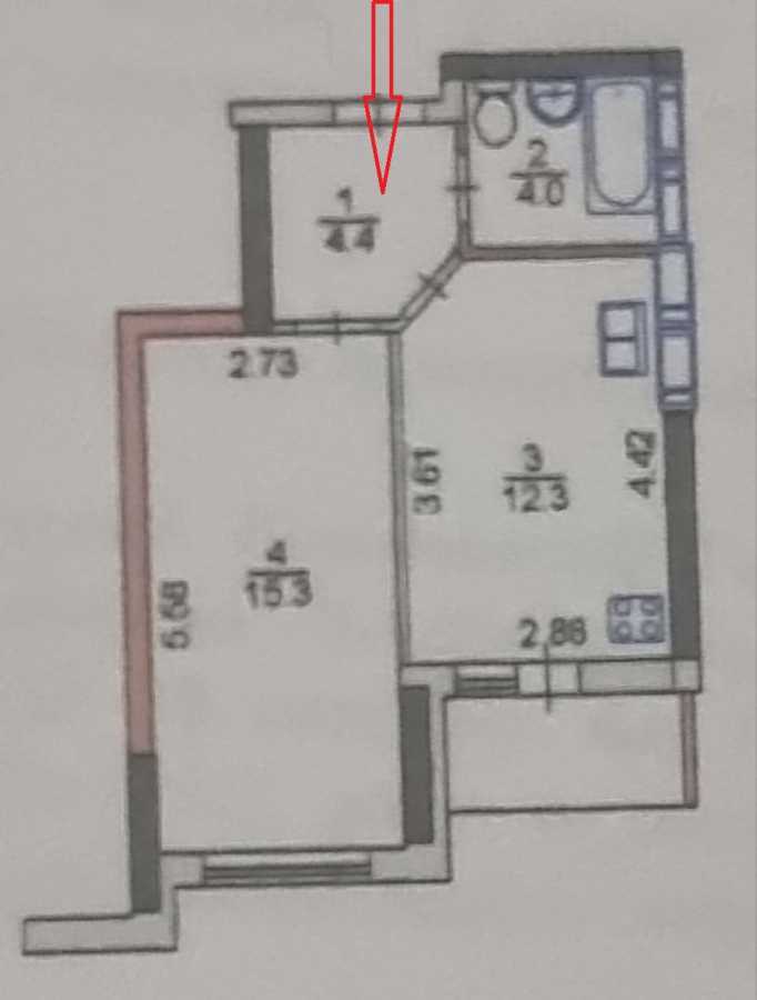 Аренда 1-комнатной квартиры 37.7 м², Кадетский Гай ул., 12