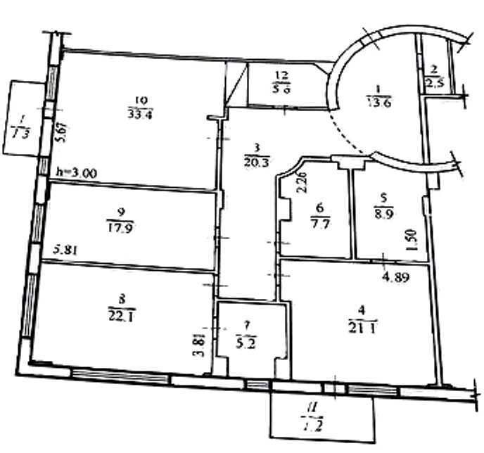 Продажа 3-комнатной квартиры 160.8 м², Бульварно-Кудрявская ул., 21