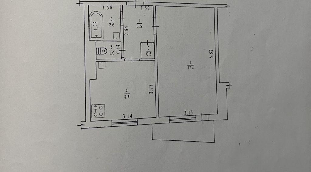 Продажа 1-комнатной квартиры 34 м², Михаила Грушевского ул.