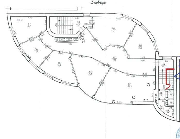 Оренда офісу 277.6 м², Петра Полтави вул., 1а