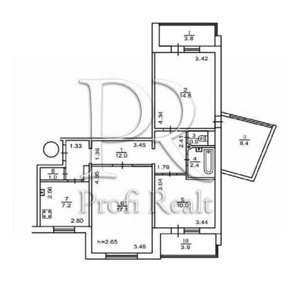 Продажа 3-комнатной квартиры 82 м², Чернобыльская ул., 18