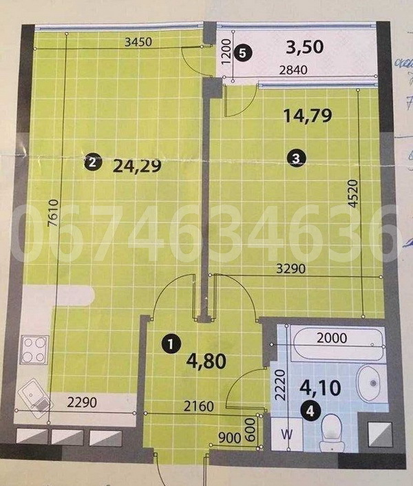 Оренда офісу 52 м², Золотоустівська вул., 34