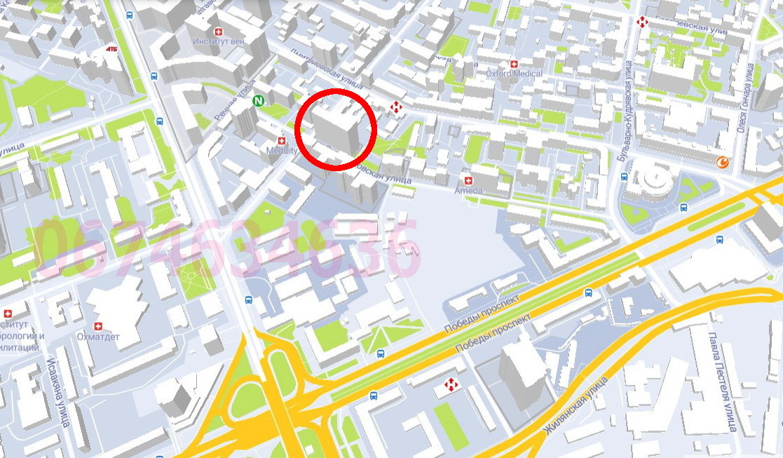 Оренда офісу 52 м², Золотоустівська вул., 34