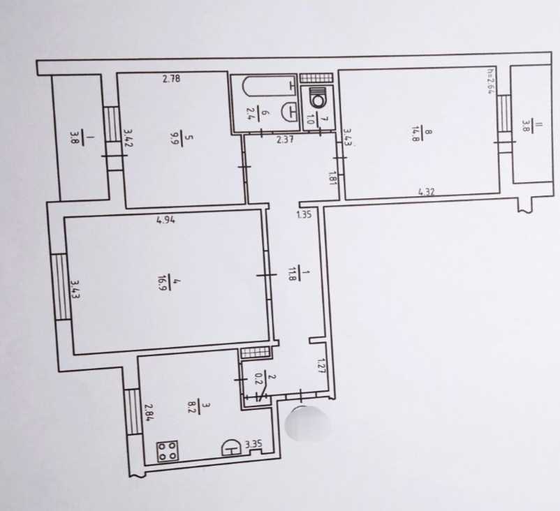 Продажа 3-комнатной квартиры 73 м², Здолбуновская ул., 7А