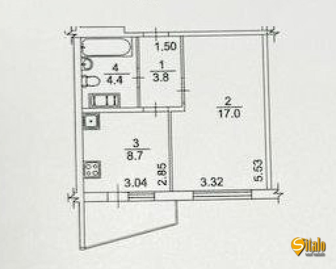 Продажа 1-комнатной квартиры 37 м², Софии Русовой ул.
