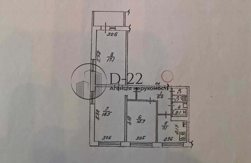 Продаж 3-кімнатної квартири 70.7 м², Йорданська вул., 24