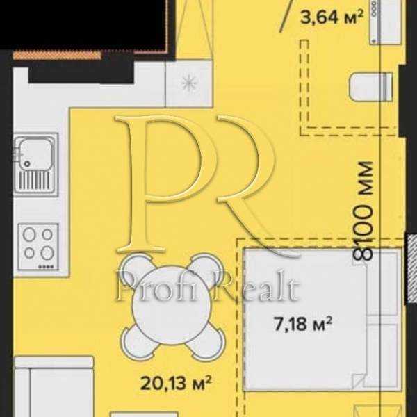 Продажа 1-комнатной квартиры 35 м², Поліська вулиця, 4